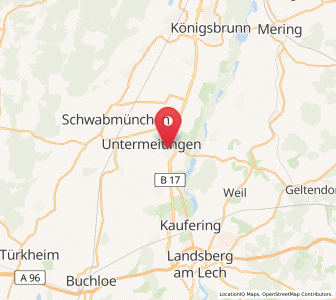 Map of Klosterlechfeld, Bavaria