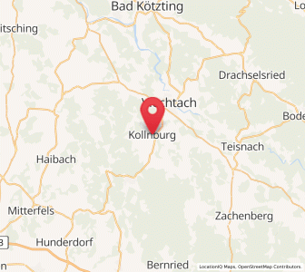 Map of Kollnburg, Bavaria