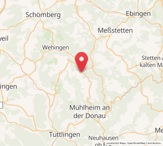 Map of Königsheim, Baden-Wurttemberg