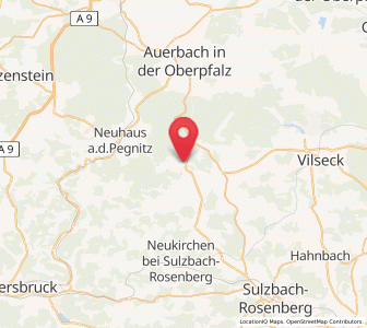 Map of Königstein, Bavaria