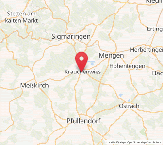 Map of Krauchenwies, Baden-Wurttemberg