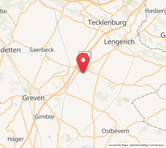Map of Ladbergen, North Rhine-Westphalia