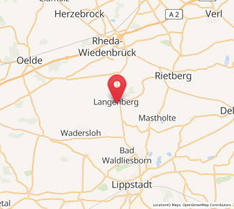 Map of Langenberg, North Rhine-Westphalia