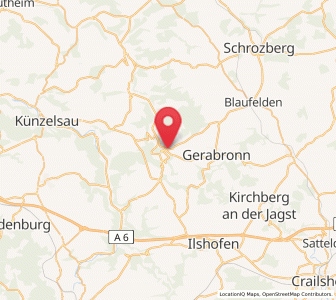Map of Langenbourg, Baden-Wurttemberg