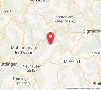 Map of Leibertingen, Baden-Wurttemberg