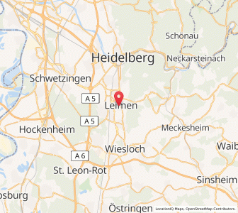 Map of Leimen, Baden-Wurttemberg