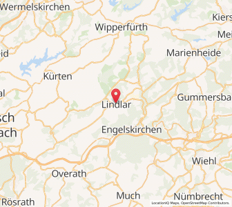 Map of Lindlar, North Rhine-Westphalia