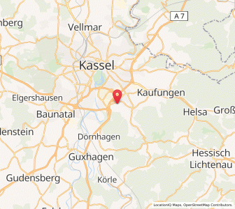 Map of Lohfelden, Hesse