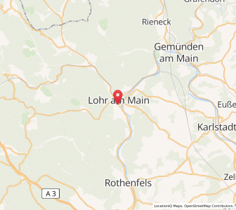 Map of Lohr am Main, Bavaria