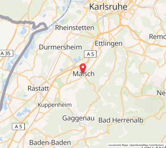 Map of Malsch, Baden-Wurttemberg