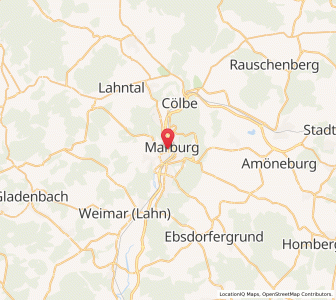 Map of Marbourg, Hesse