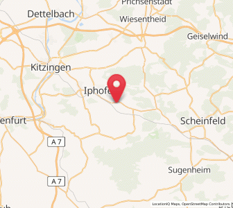 Map of Markt Einersheim, Bavaria