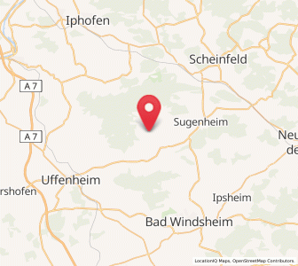 Map of Markt Nordheim, Bavaria