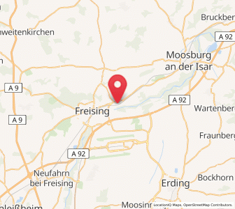 Map of Marzling, Bavaria