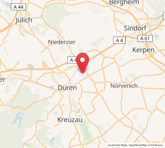 Map of Merzenich, North Rhine-Westphalia