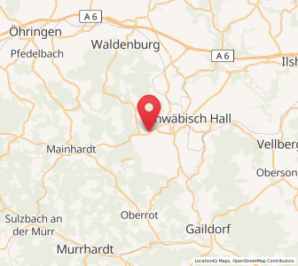 Map of Michelfeld, Baden-Wurttemberg