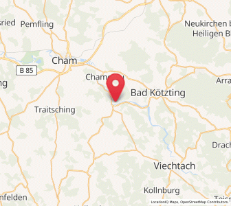 Map of Miltach, Bavaria