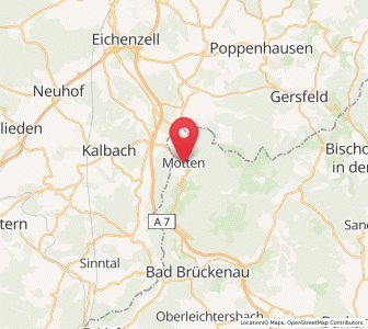 Map of Motten, Bavaria