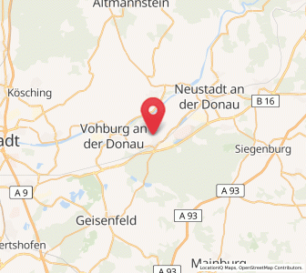 Map of Münchsmünster, Bavaria