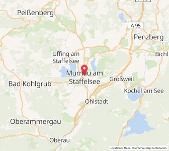 Map of Murnau am Staffelsee, Bavaria