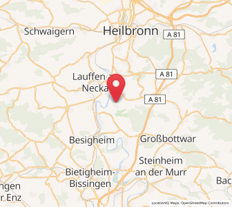 Map of Neckarwestheim, Baden-Wurttemberg