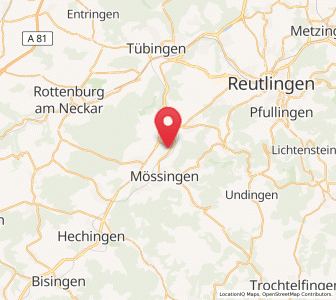 Map of Nehren, Baden-Wurttemberg