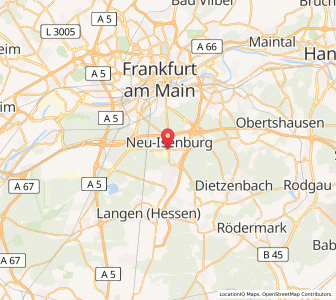 Map of Neu-Isenburg, Hesse