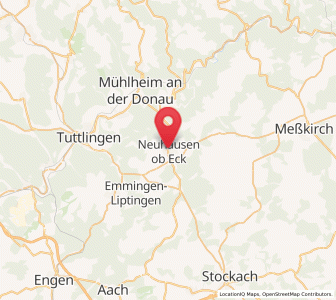 Map of Neuhausen ob Eck, Baden-Wurttemberg