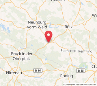 Map of Neukirchen-Balbini, Bavaria