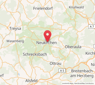 Map of Neukirchen, Hesse