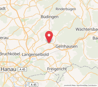 Map of Nieder-Gründau, Hesse