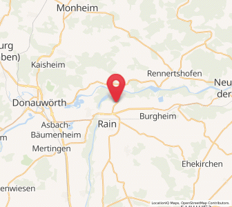 Map of Niederschönenfeld, Bavaria