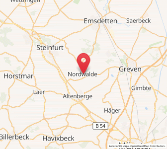 Map of Nordwalde, North Rhine-Westphalia