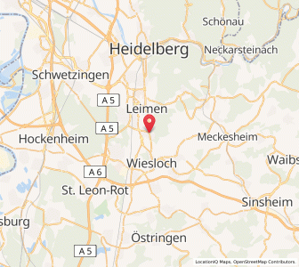 Map of Nussloch, Baden-Wurttemberg