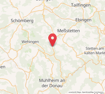 Map of Nusplingen, Baden-Wurttemberg