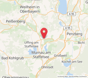 Map of Obersöchering, Bavaria