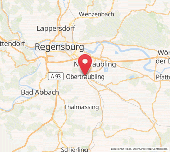 Map of Obertraubling, Bavaria