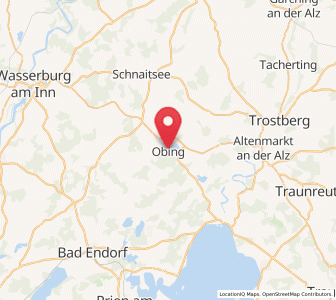Map of Obing, Bavaria