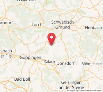 Map of Ottenbach, Baden-Wurttemberg