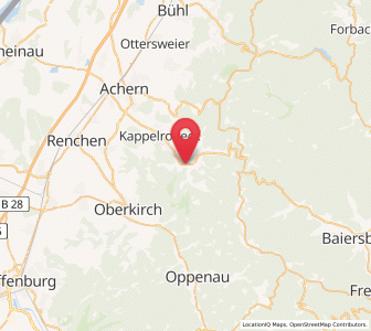 Map of Ottenhöfen im Schwarzwald, Baden-Wurttemberg