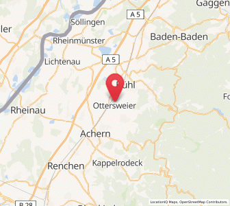 Map of Ottersweier, Baden-Wurttemberg