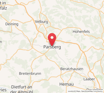 Map of Parsberg, Bavaria