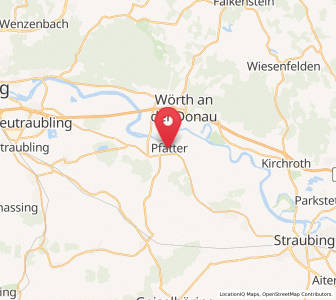 Map of Pfatter, Bavaria