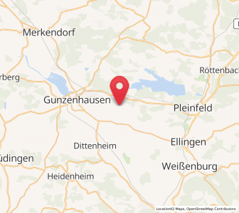 Map of Pfofeld, Bavaria