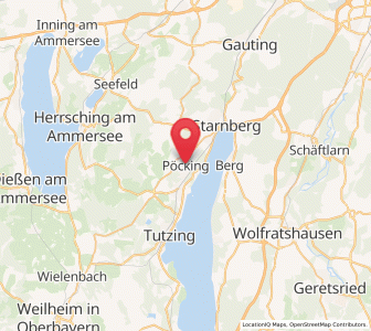 Map of Pöcking, Bavaria