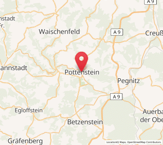 Map of Pottenstein, Bavaria
