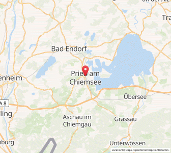Map of Prien am Chiemsee, Bavaria