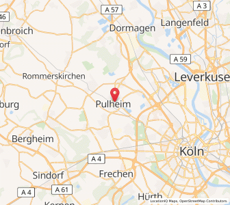 Map of Pulheim, North Rhine-Westphalia