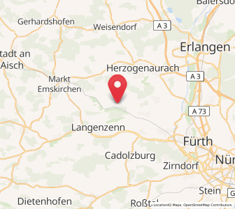 Map of Puschendorf, Bavaria