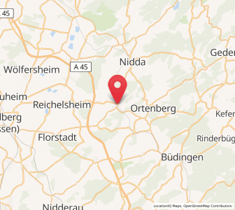 Map of Ranstadt, Hesse